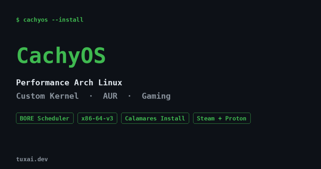 CachyOS installation and configuration guide