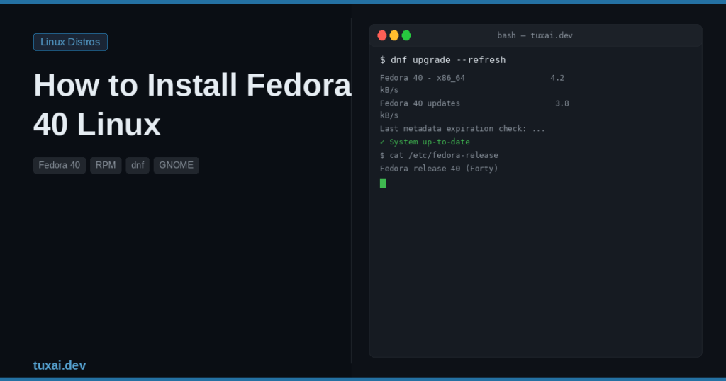 How to Install Fedora 40: Complete Installation Guide