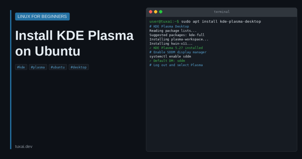 How to Install KDE Plasma on Ubuntu (Complete Guide)