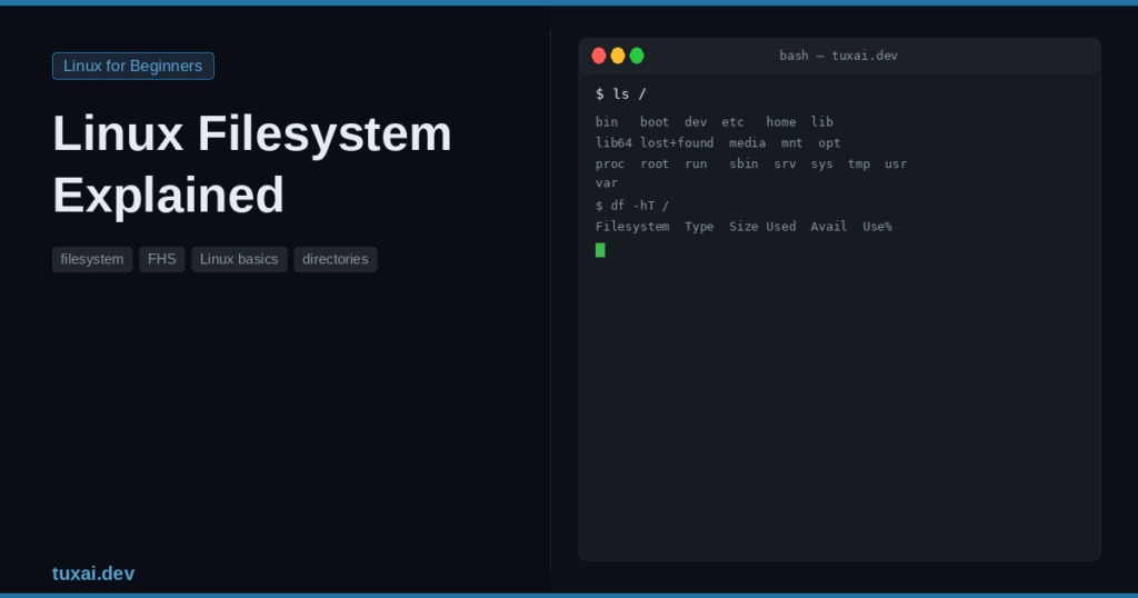 Linux Filesystem Explained: A Complete Guide to / and Its Directories