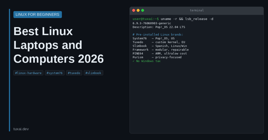 Best Linux laptops and computers with Linux pre-installed