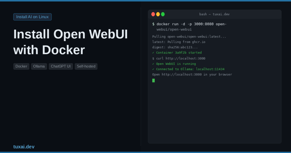 How to Install Open WebUI with Docker on Linux