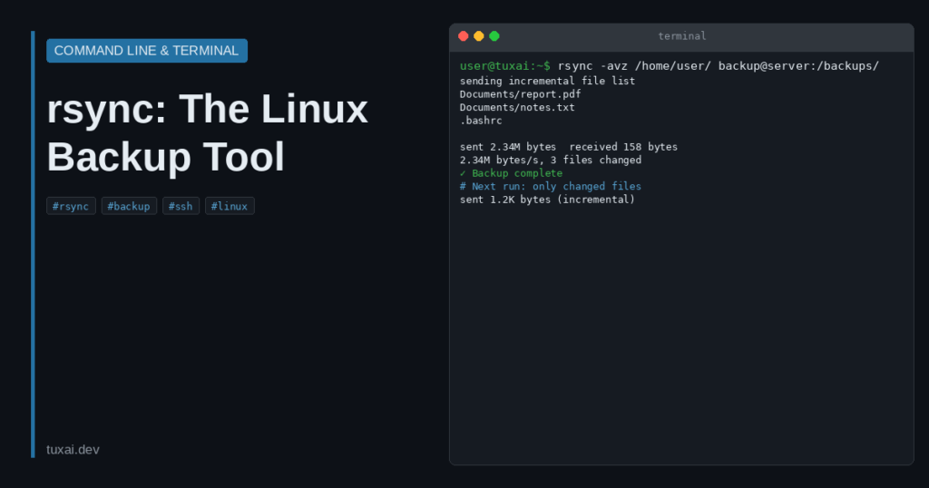 rsync: The Complete Linux Backup and Sync Tool Guide