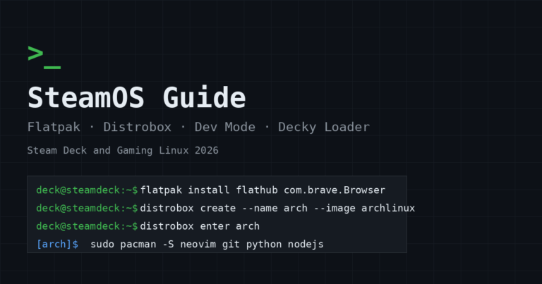 SteamOS guide: Flatpak, Distrobox and Decky Loader