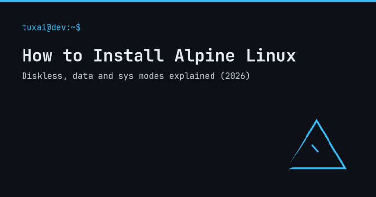 Alpine Linux installation: diskless, data and sys modes